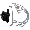 Set of 4 Denso Ignition Coils & Spark Plug Wires for Chevy GMC Isuzu (1996–2002)