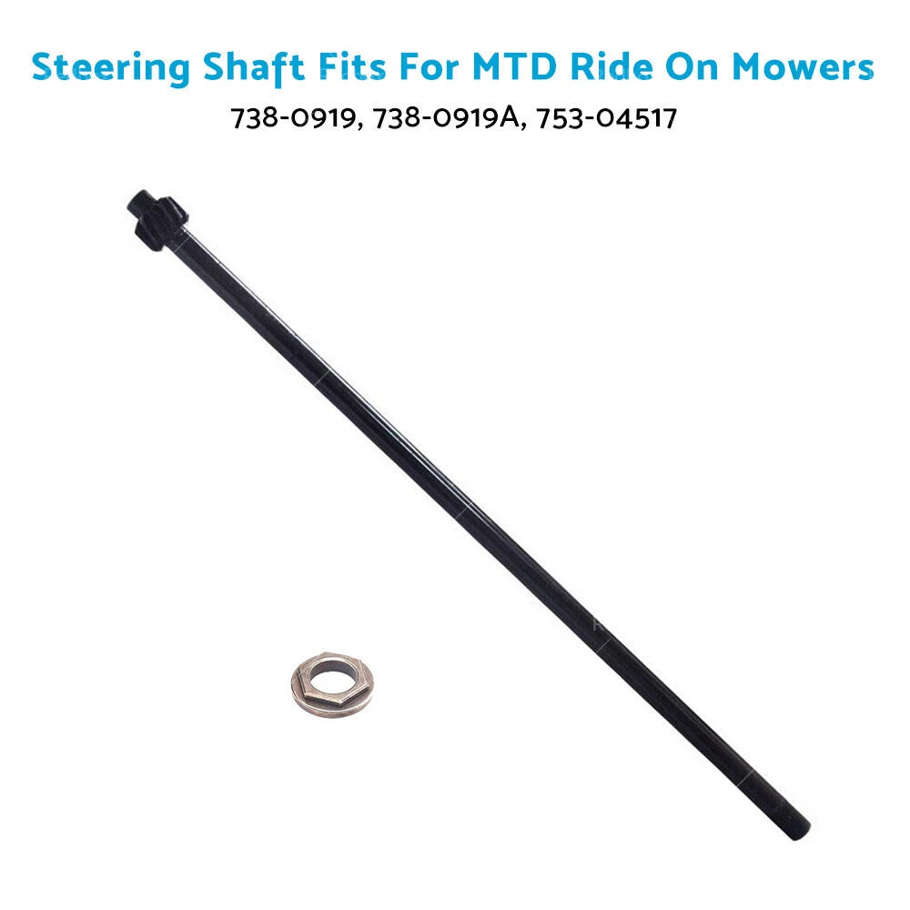 Steering Shaft for MTD Ride On Mowers (738-0919, 738-0919A, 753-04517)