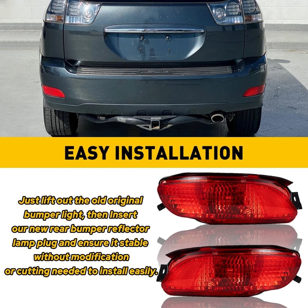 Set of 2 Rear Side Marker Bumper Lights for Lexus RX350 (2007â2009)