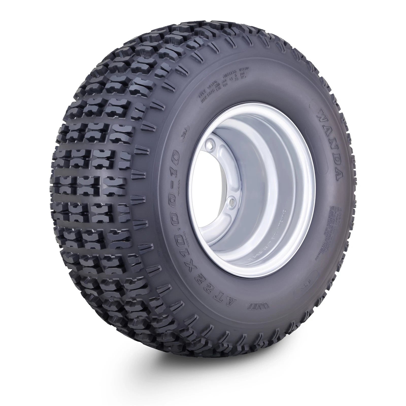 WANDA ATV Tire Wheel Assembly 22x10x10 for ATV (10047)