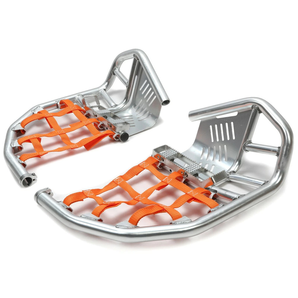 Silver Nerf Bars Peg Heel Guard for Honda TRX 450R 450ER Sportrax (All Years)