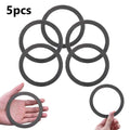 Rubber Gray Washer for Sink Strainer (3.5 Inch) - Pack of 5