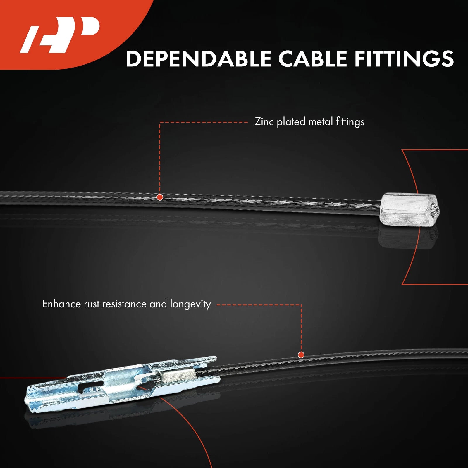 Parking Brake Cable for Ford F-250 F-350 Super Duty (2005–2022)