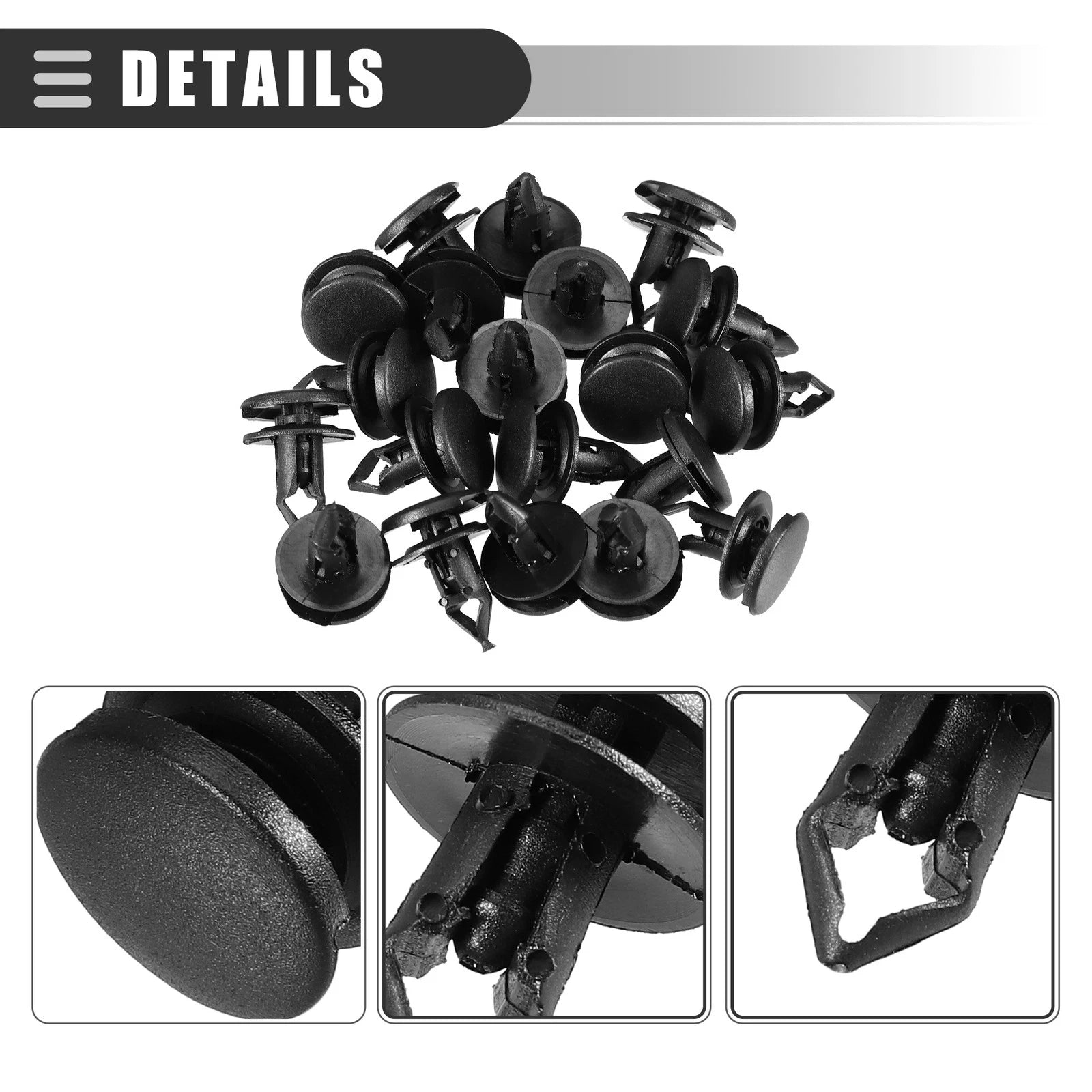 20 Pcs Fender Liner Bumper Cover Clips for Honda (No. 90667TC0U01ZA)