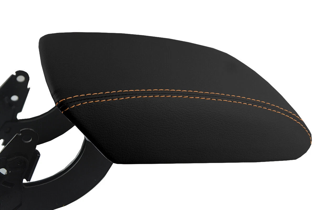Armrest Cover for Audi Q5 (2009–2017) Leather with Orange Stitch