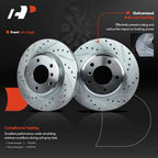 Front Drilled Brake Rotors & Ceramic Pads for BMW E46 325i 325Ci (1998–2006)