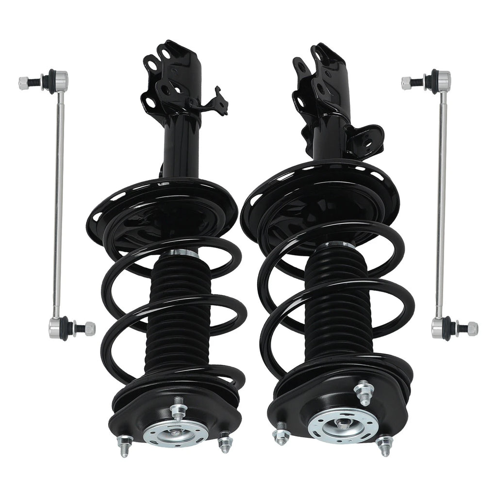 Set of 4 Front Struts w/ Coil Spring & Sway Bar End Links for Toyota RAV4 (2006–2012)