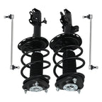 Set of 4 Front Struts w/ Coil Spring & Sway Bar End Links for Toyota RAV4 (2006–2012)