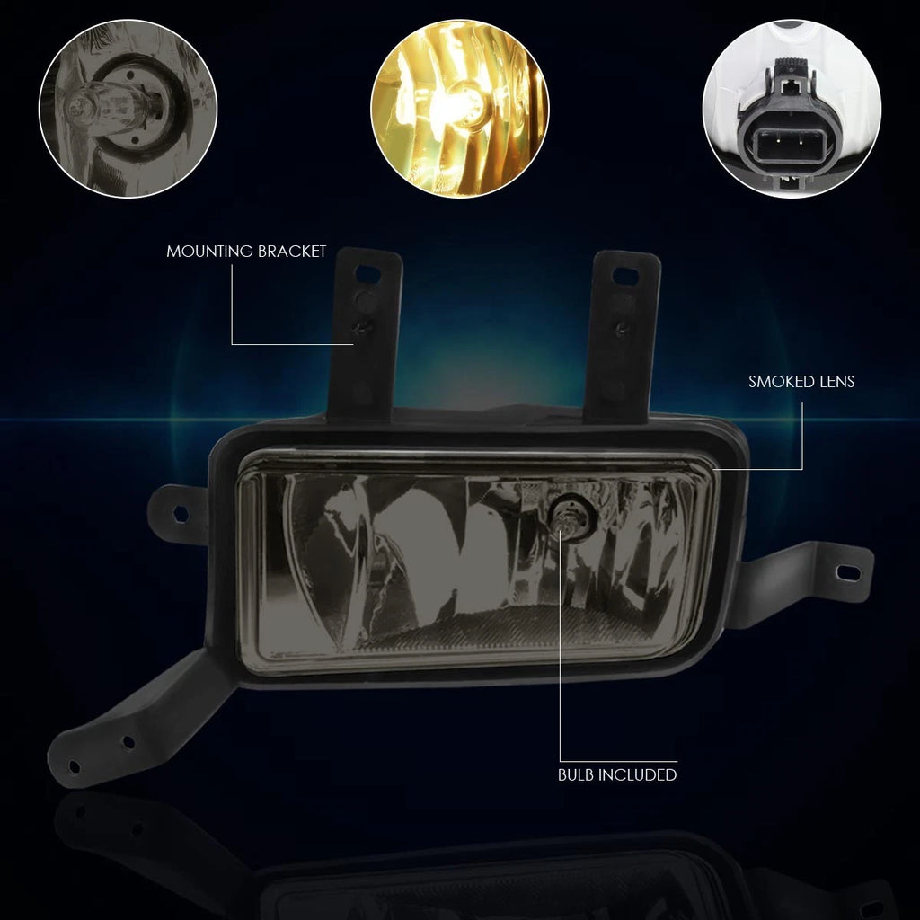 LED DRL Headlight Set for GMC Sierra/Yukon (1999–2007) Chrome Clear