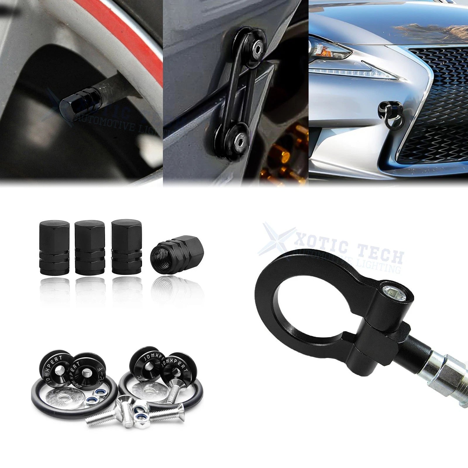 Towing Hook Tire Valve Stem and Trunk Release Fastener for Lexus LS (2007–Up)