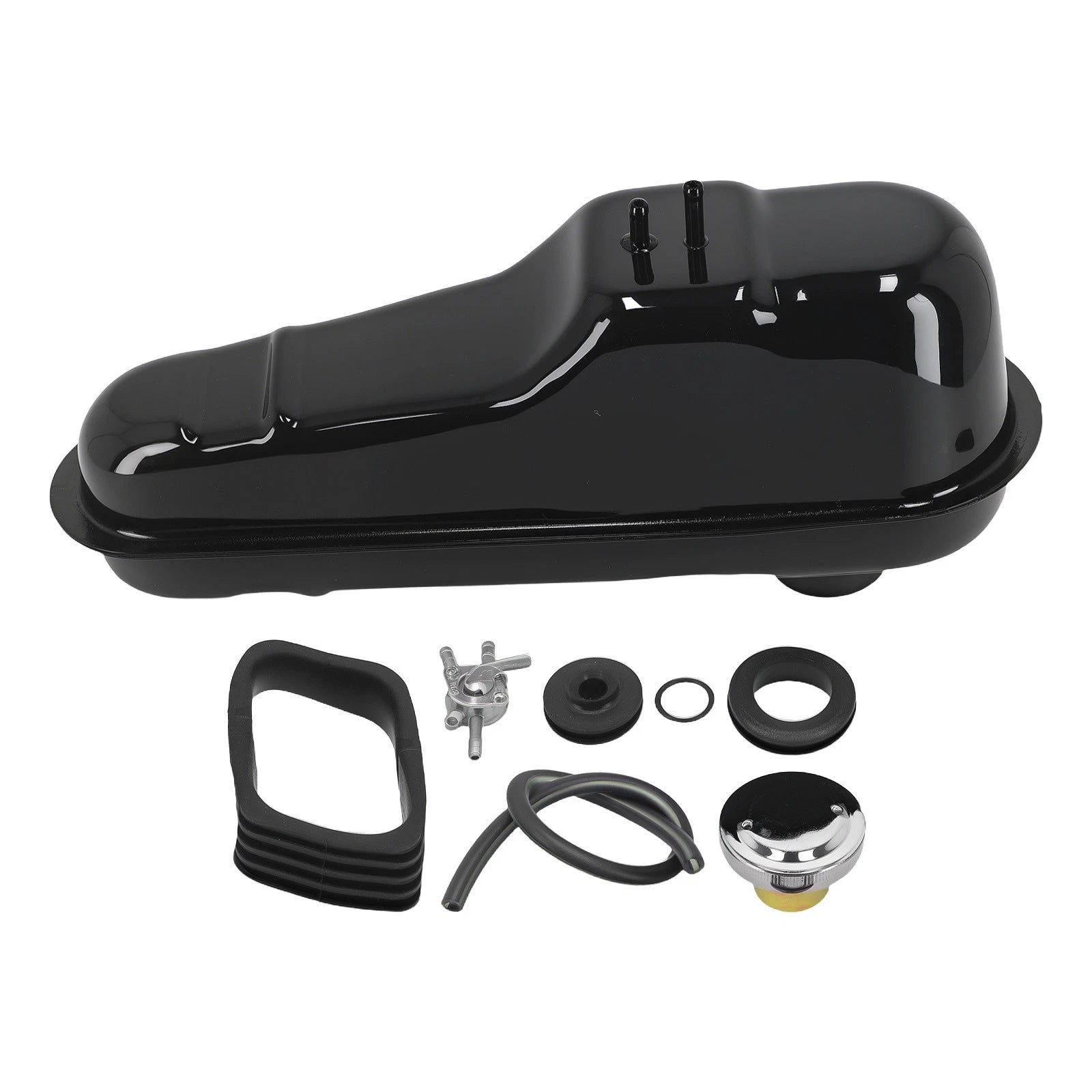 2L Fuel Tank for Honda ST90 Trailsport (1973–1975) w/ Cap, Keys, Petcock, Hose