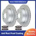 Rear Brake Rotors & Pads Kit for Chevy GMC Silverado Sierra 1500 (2015–2020)