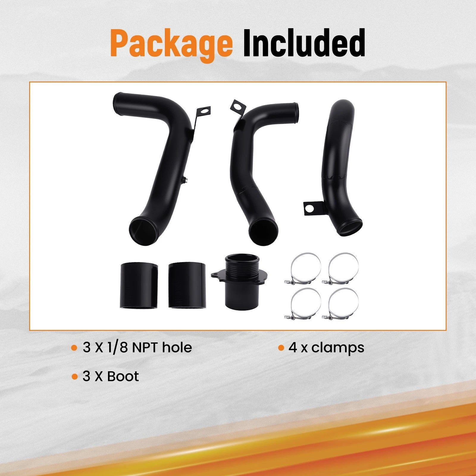 Intercooler Charge Pipe Kit for Audi A3 S3 VW Golf GTI R (2015–2020)