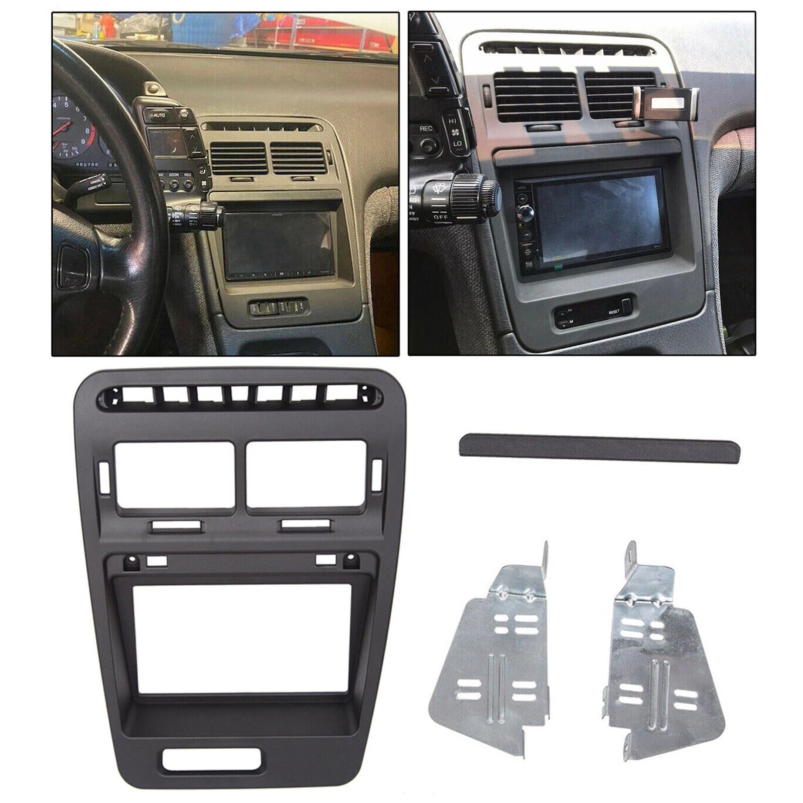 Double Din Stereo Dash Kit Bezel for Nissan 300ZX (1990–1999)