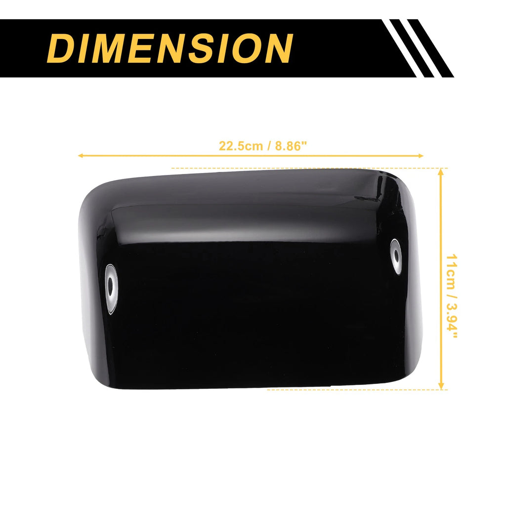 Set of 2 Rearview Mirror Cover Caps Gloss Black for Ford Excursion F150 F250 F350