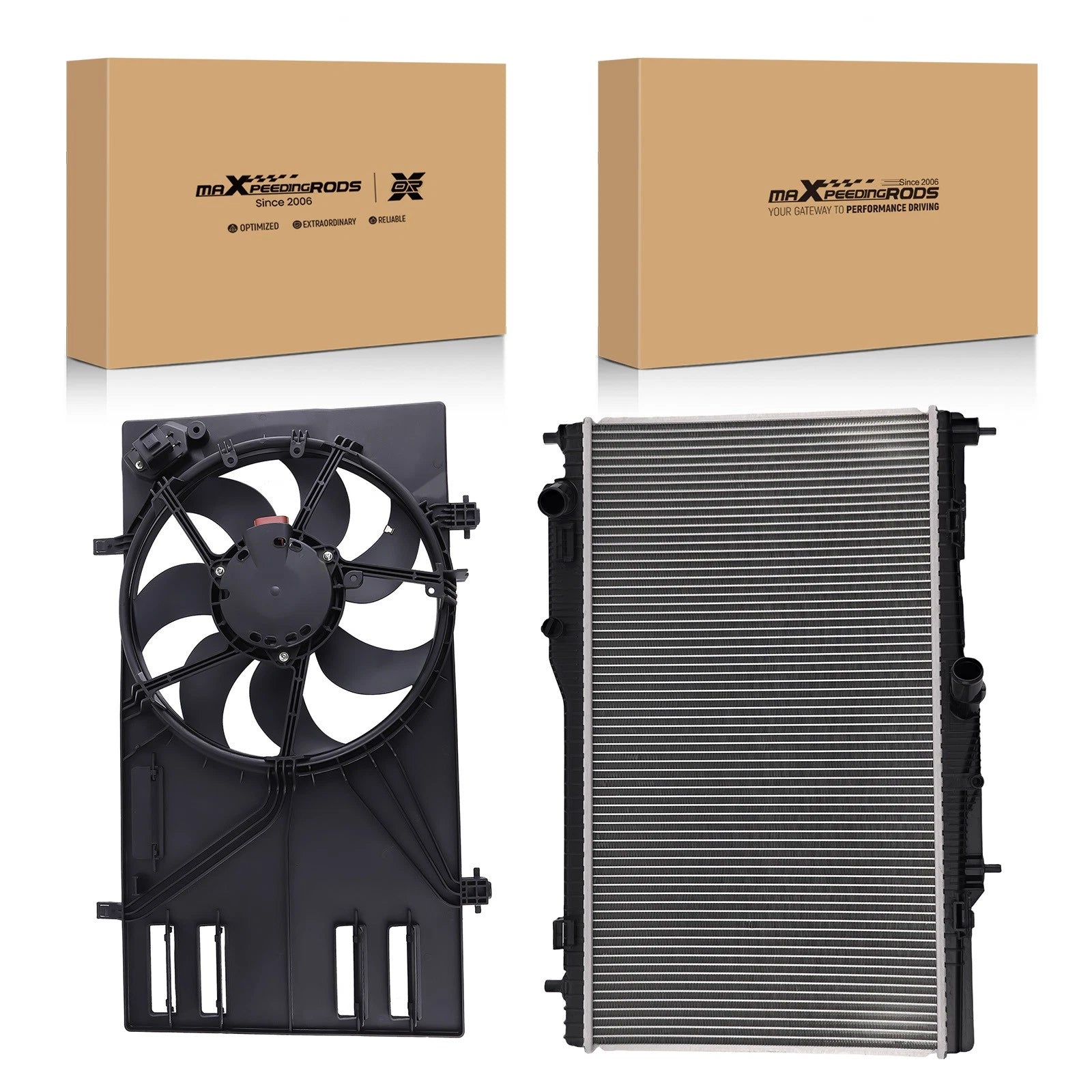 Radiator Condenser Cooling Fan Assembly for Ford EcoSport (2018–2022)