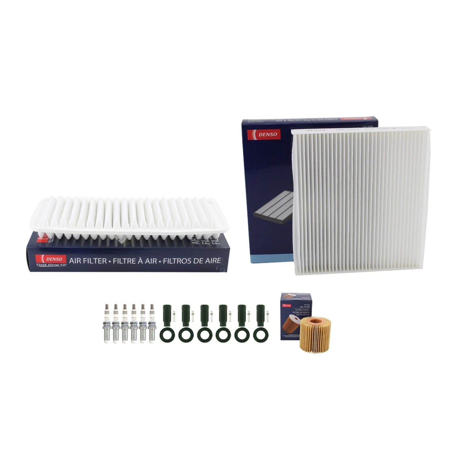 Tune Up Kit with NGK 6 Spark Plugs & Boots for Highlander 3.5 V6 (2008–2019)