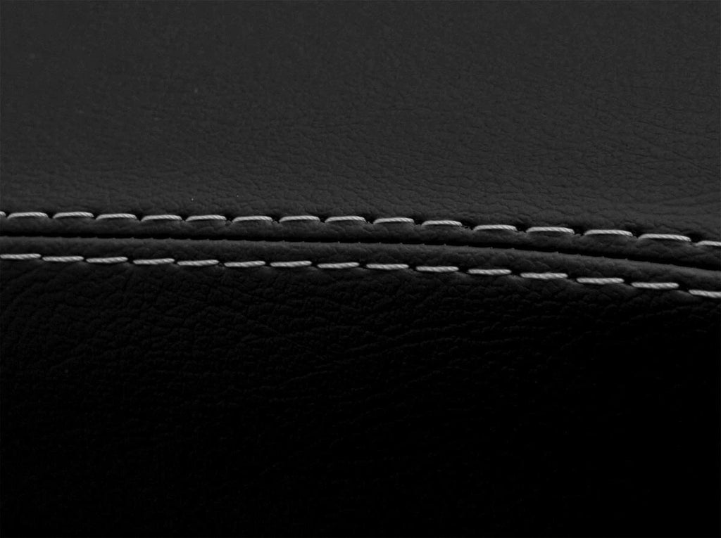 Leather Console Lid Armrest Cover for Ford Escape (2013–2016) Gray Stitch