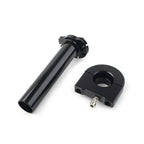 7/8in Turn Twist Throttle Handle Bar Tube for Universal CNC Black
