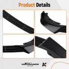 Front Bumper Lip for BMW 3 Series G20 (2019-2022) Gloss Black