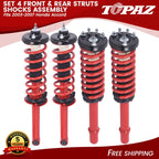 Front & Rear Struts Shock with Coil Spring Assembly for Honda Accord (2003–2007)