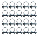 Set of 20 Fuel Injection Hose Clamps 13mm - 15mm