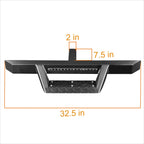 32.5" x 2.25" Trailer Tow Hitch Step w/LED Brake Lamp for Universal Fit
