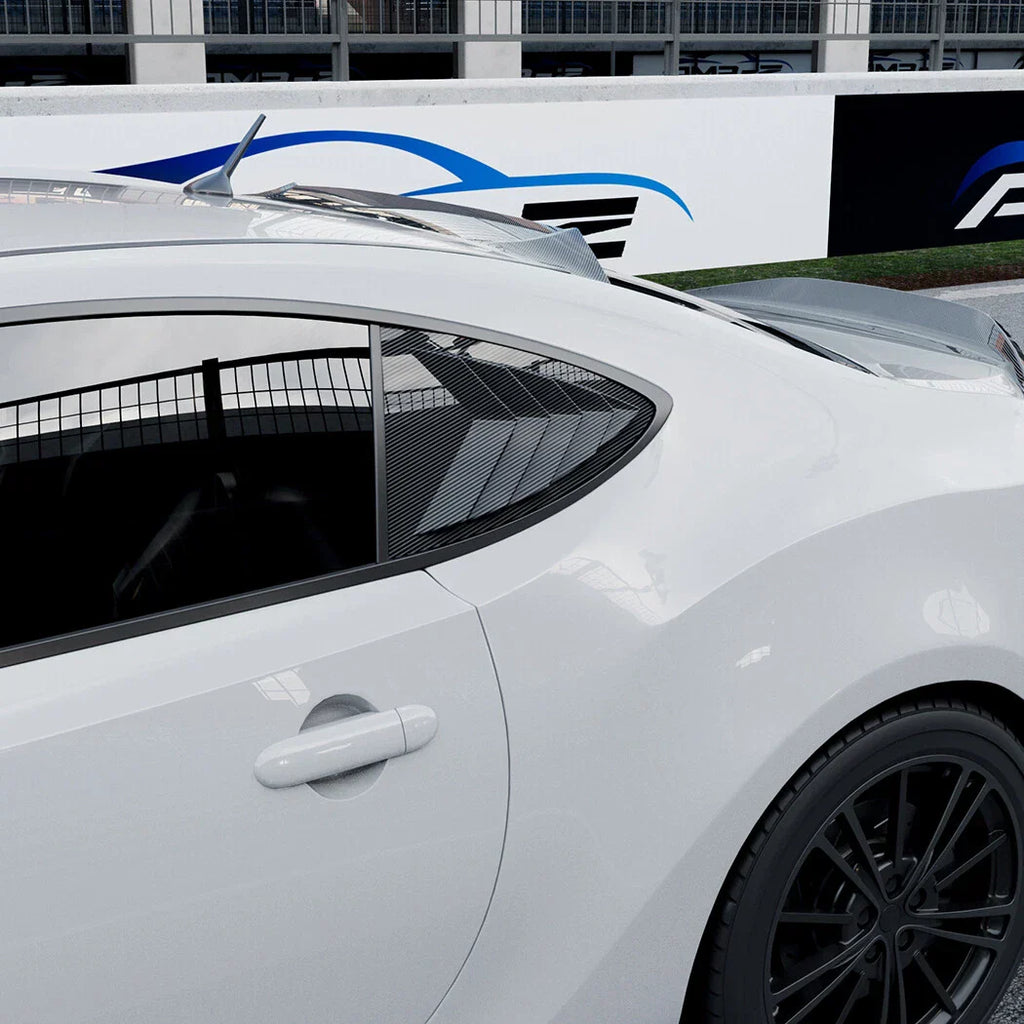 Rear Vent Window Louvers Cover Trim for Subaru BRZ (2013-2020)