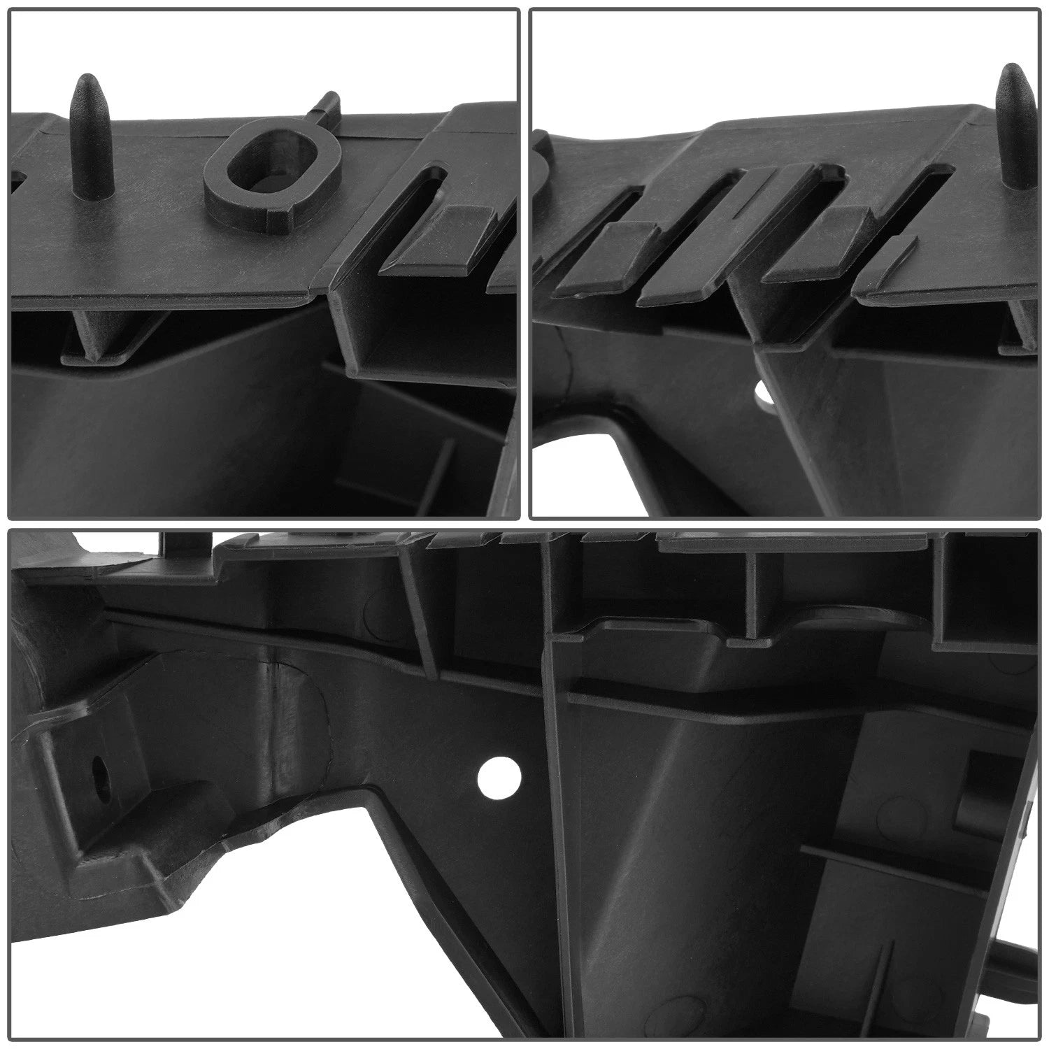 Bumper Bracket for Audi Q5 (2009–2017) Matte Black Right Passenger OE Style
