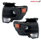 HID Projector Headlights for Ford F150 (2013–2014) Black Trim Pair
