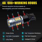 LED Switchback DRL Turn Signal Bulbs for 7443 (2007-2011)