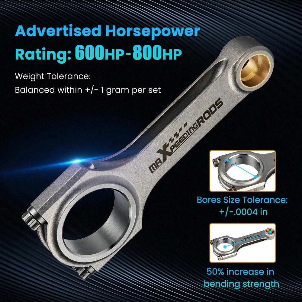 Set of 4 Forged H-Beam Connecting Rods for Honda K20A3 (2002–2006)