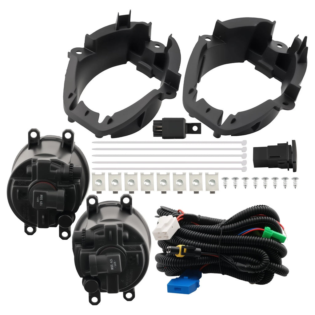 2X Fog Lights for Toyota RAV4 (2006–2008) - Bumper Lamps W/Switch