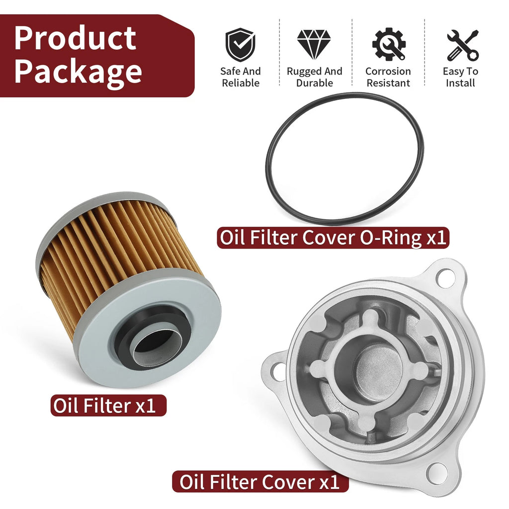 Oil Filter & Cover for Yamaha V-Star XVS 1100 (1999–2009)