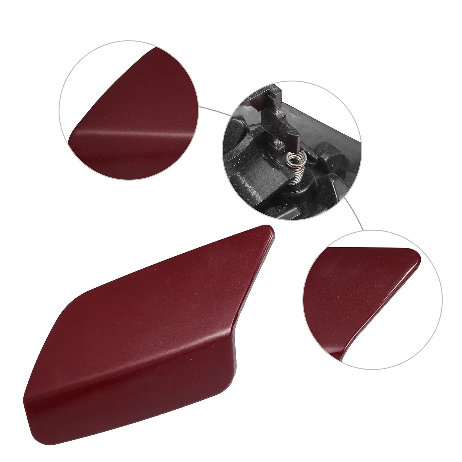 Front Left Bumper Headlight Washer Nozzle Cover Cap for BMW E92 E93 Dark Red