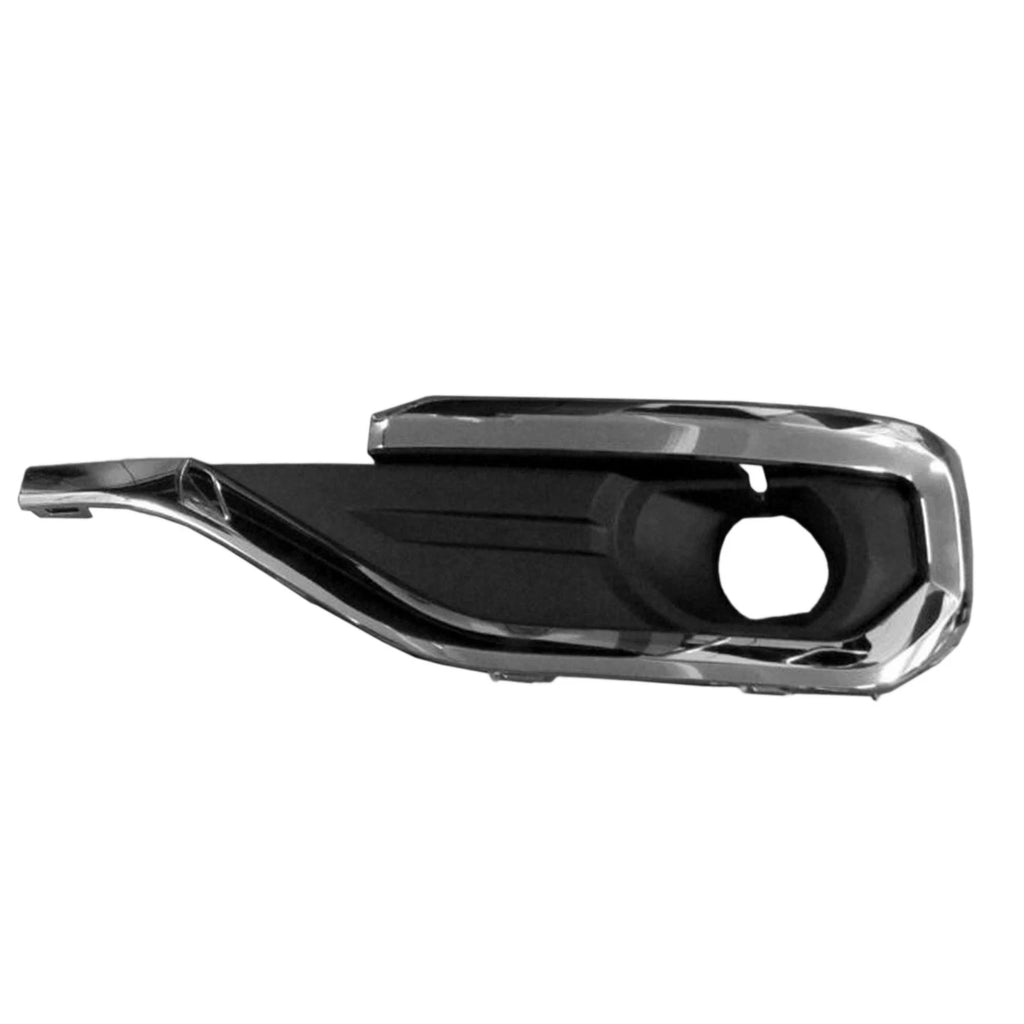 Replacement Front Driver Side Fog Light Bezel with Chrome Molding for Jeep