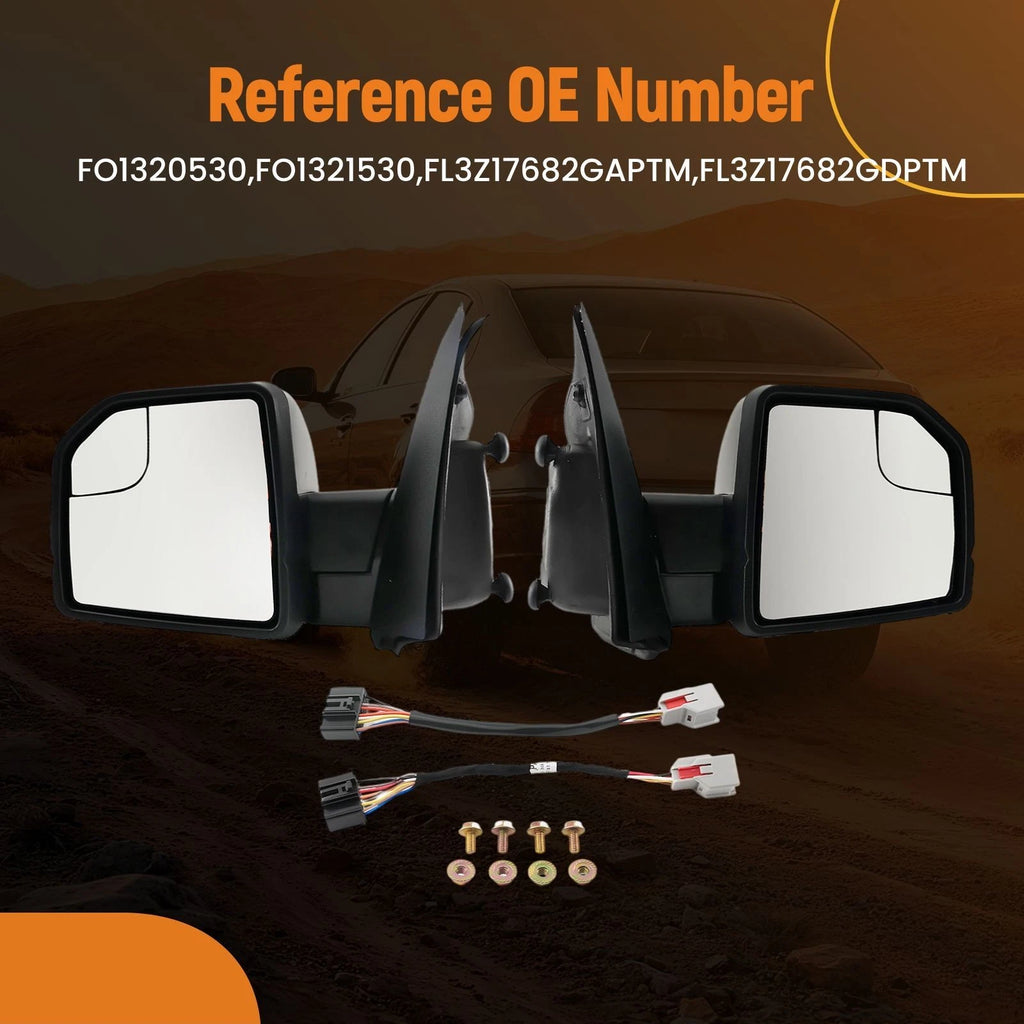 Heated Power Side Mirror for Ford F-150 (2015–2018) Blind Spot