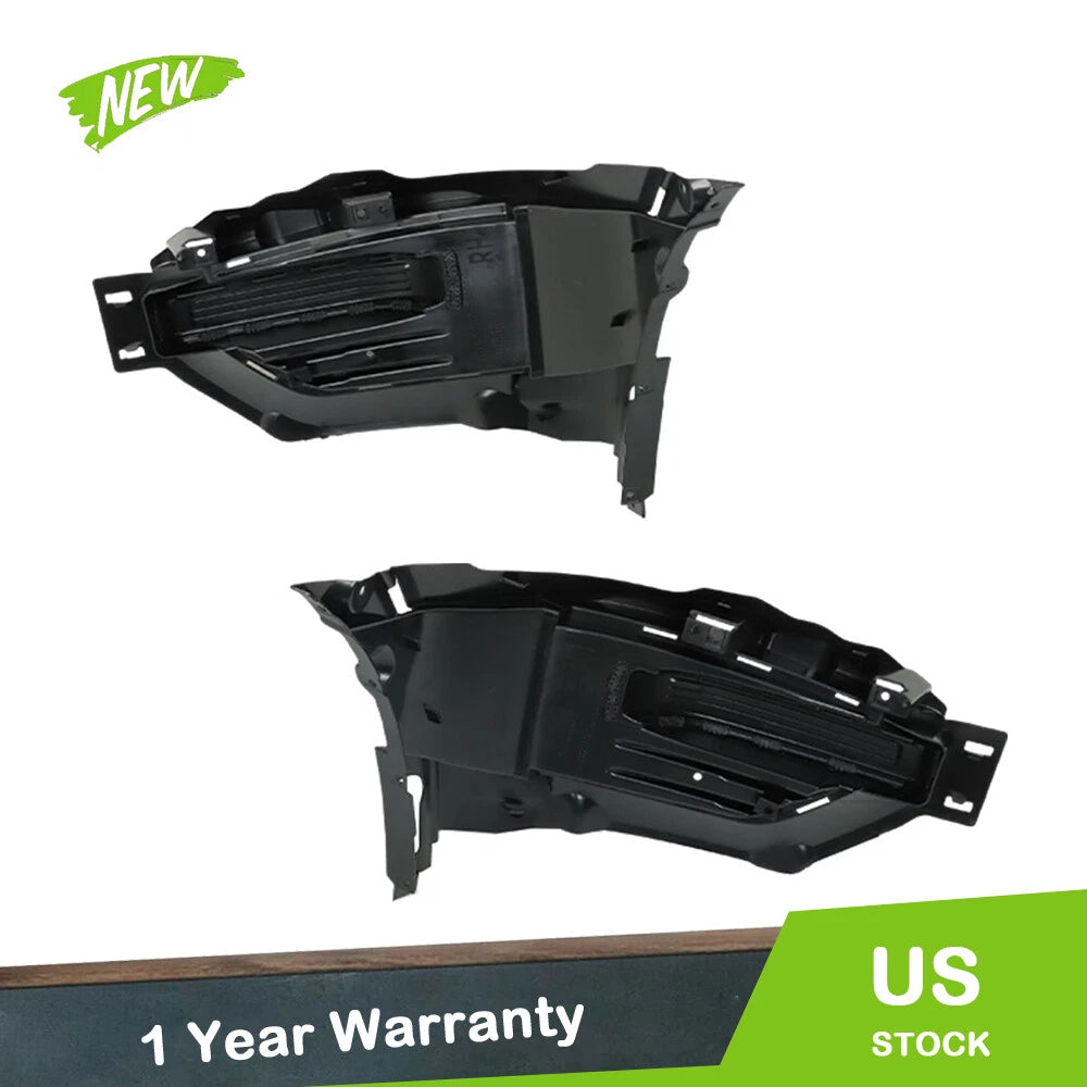 2X Black Fog Light Cover Trims for Ford Explorer (2020–2022)