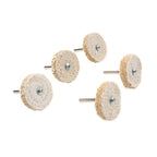 5 Pcs 2" Sisal Cloth Buffing Wheel for Polishing Stainless Steel