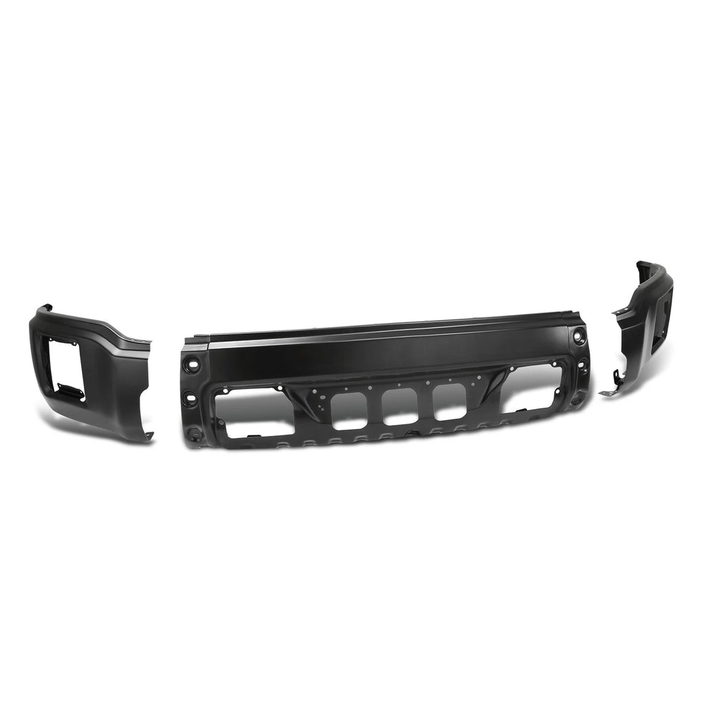 Front Bumper Face Bar for GMC Sierra 1500 (2014–2015) Black w/o Sensor Holes