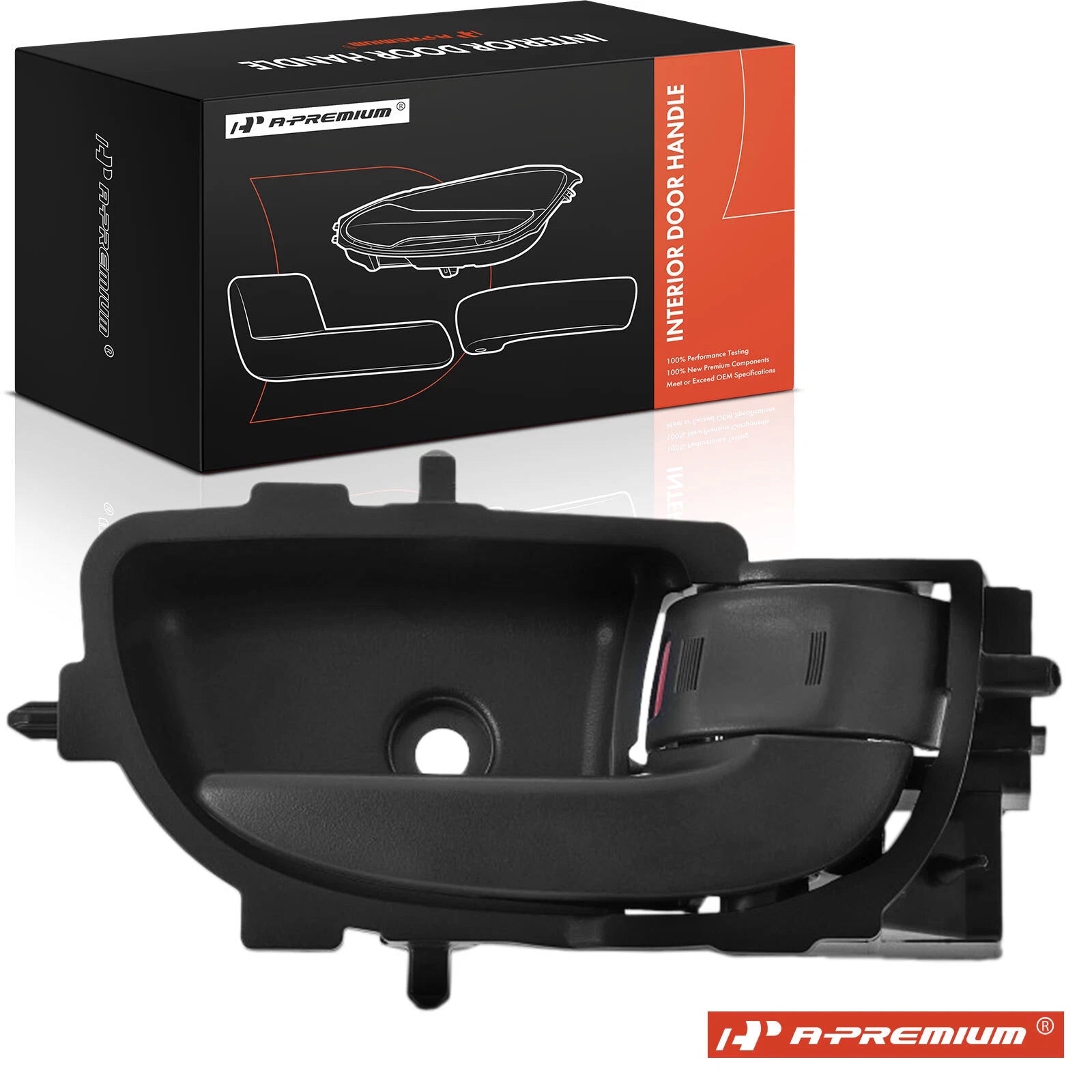 Front Right Black Interior Door Handle for Toyota Yaris (2007–2013)