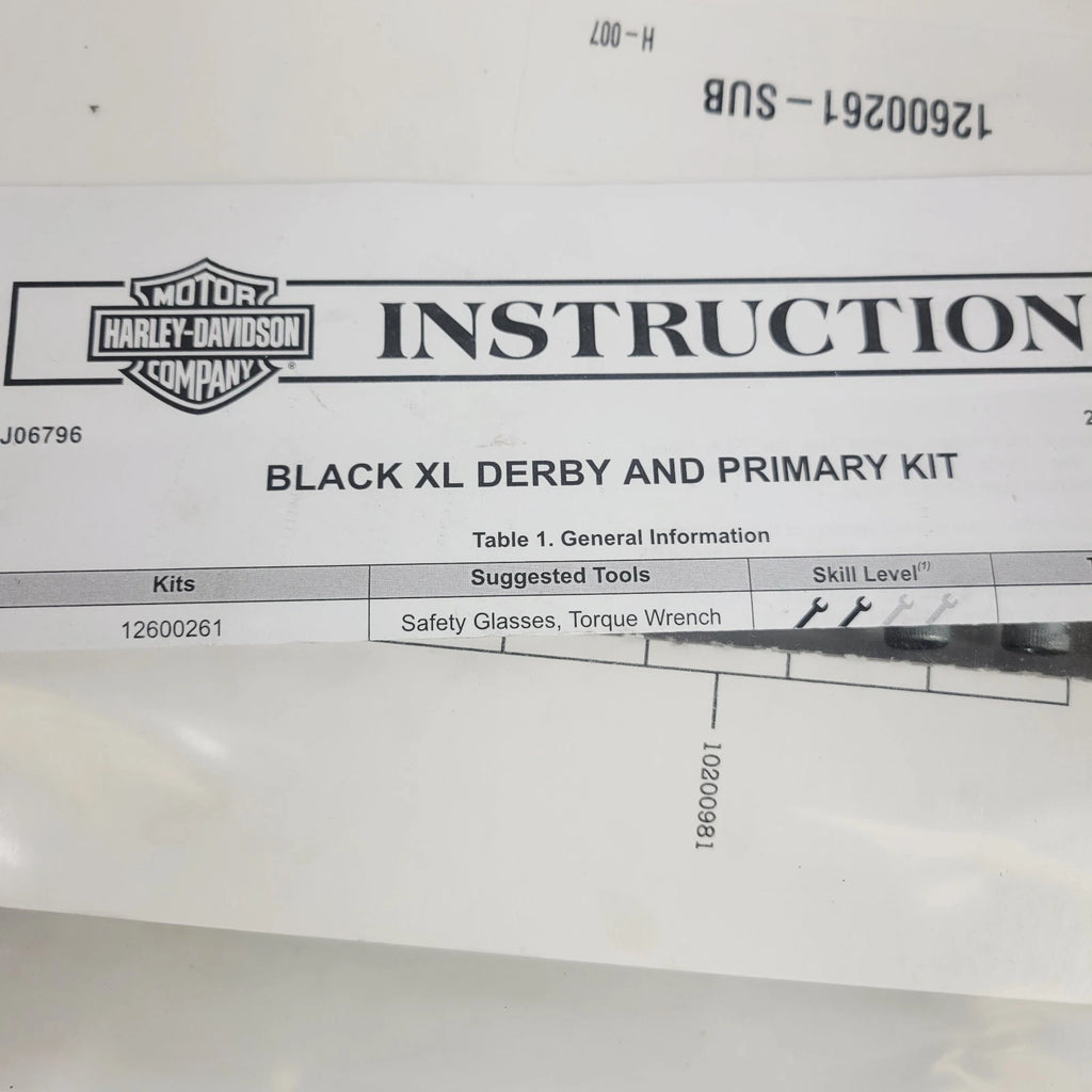 OEM Harley-Davidson Sportster Derby & Primary Cover Hardware Kit (2004–2022)
