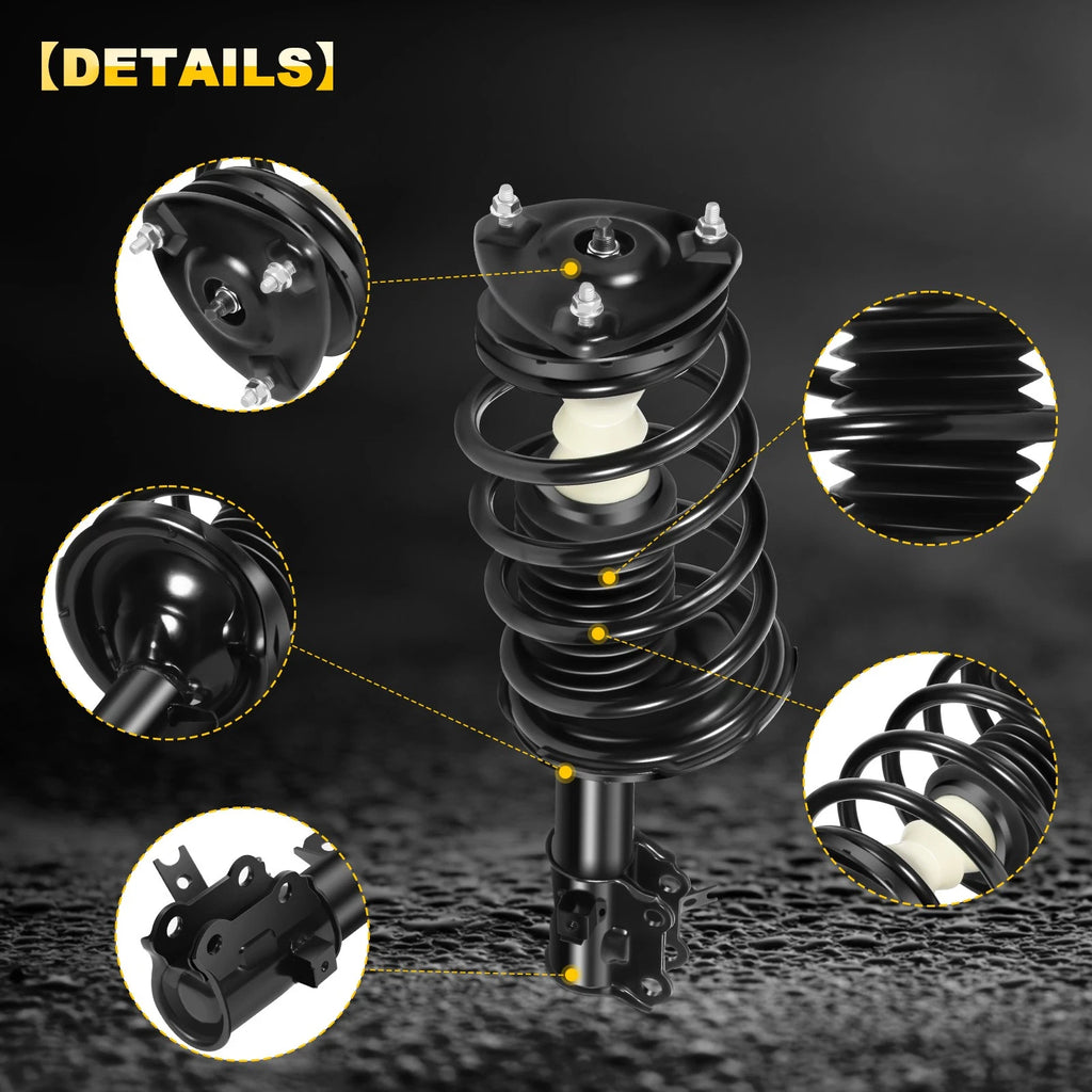 Set of 2 Front Complete Struts for Hyundai Accent (2006–2011)