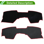 Dashboard Dash Cover Mat for Mazda3 BP (2019–2024) Black Red Set of 1