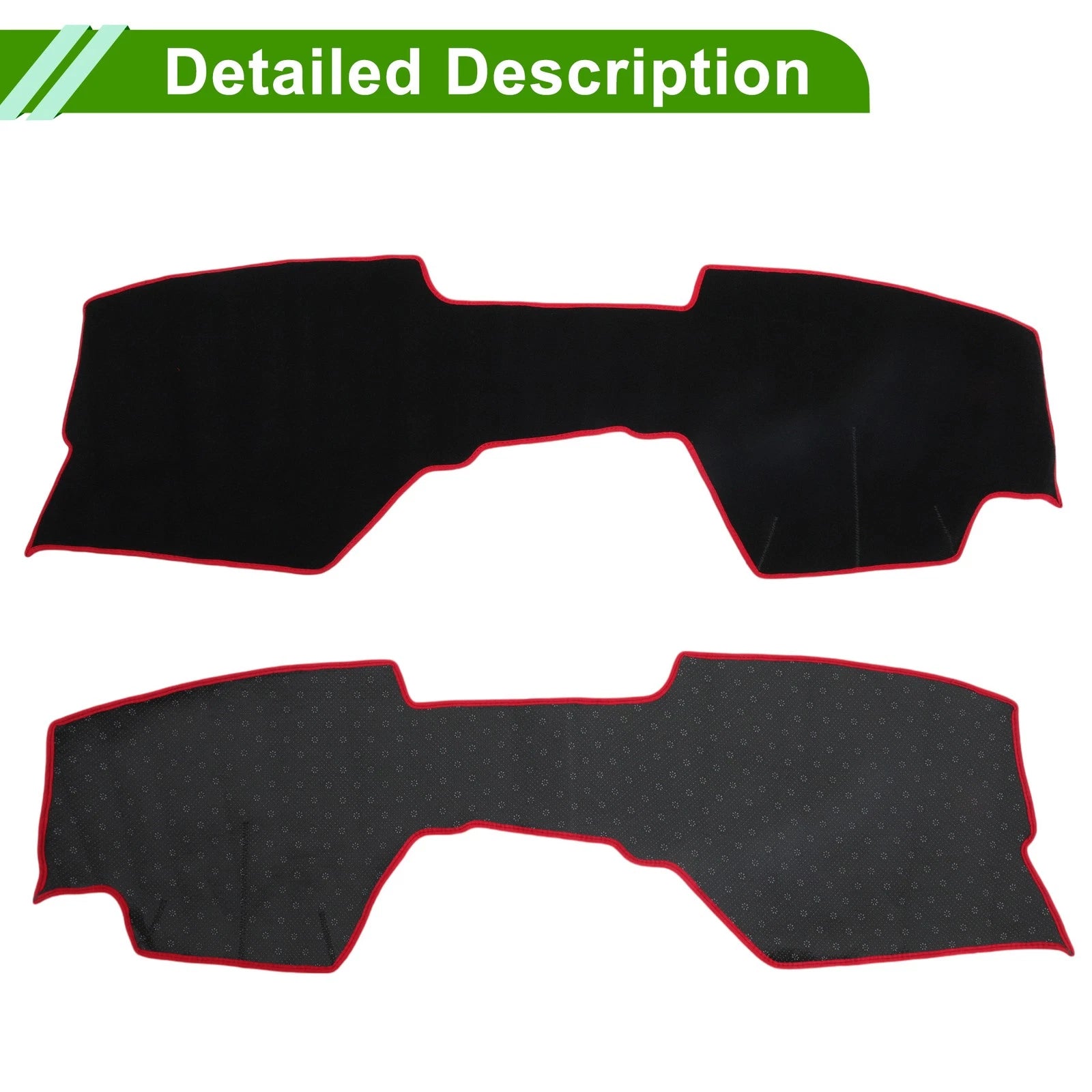 Dashboard Dash Cover Mat for Mazda3 BP (2019–2024) Black Red Set of 1