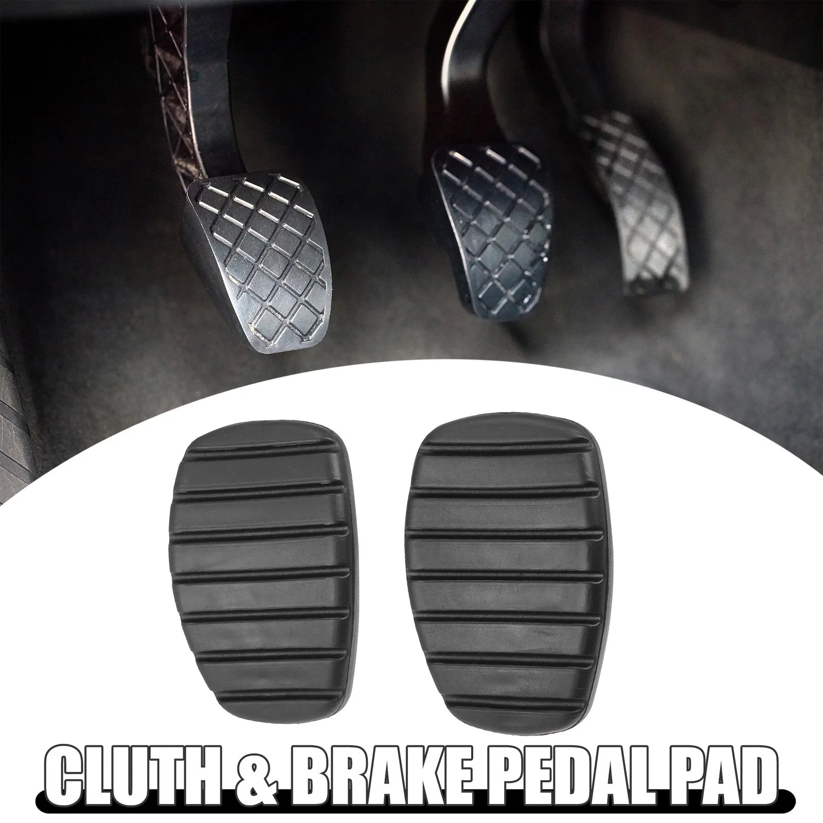 2X Anti-Slip Clutch Brake Pedal Covers for Nissan Kubistar X80