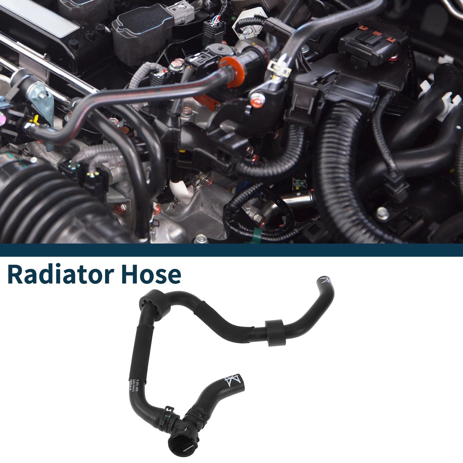 Radiator Hose Coolant Pipe for Volkswagen Golf Alltrack (2017–2019) Rubber
