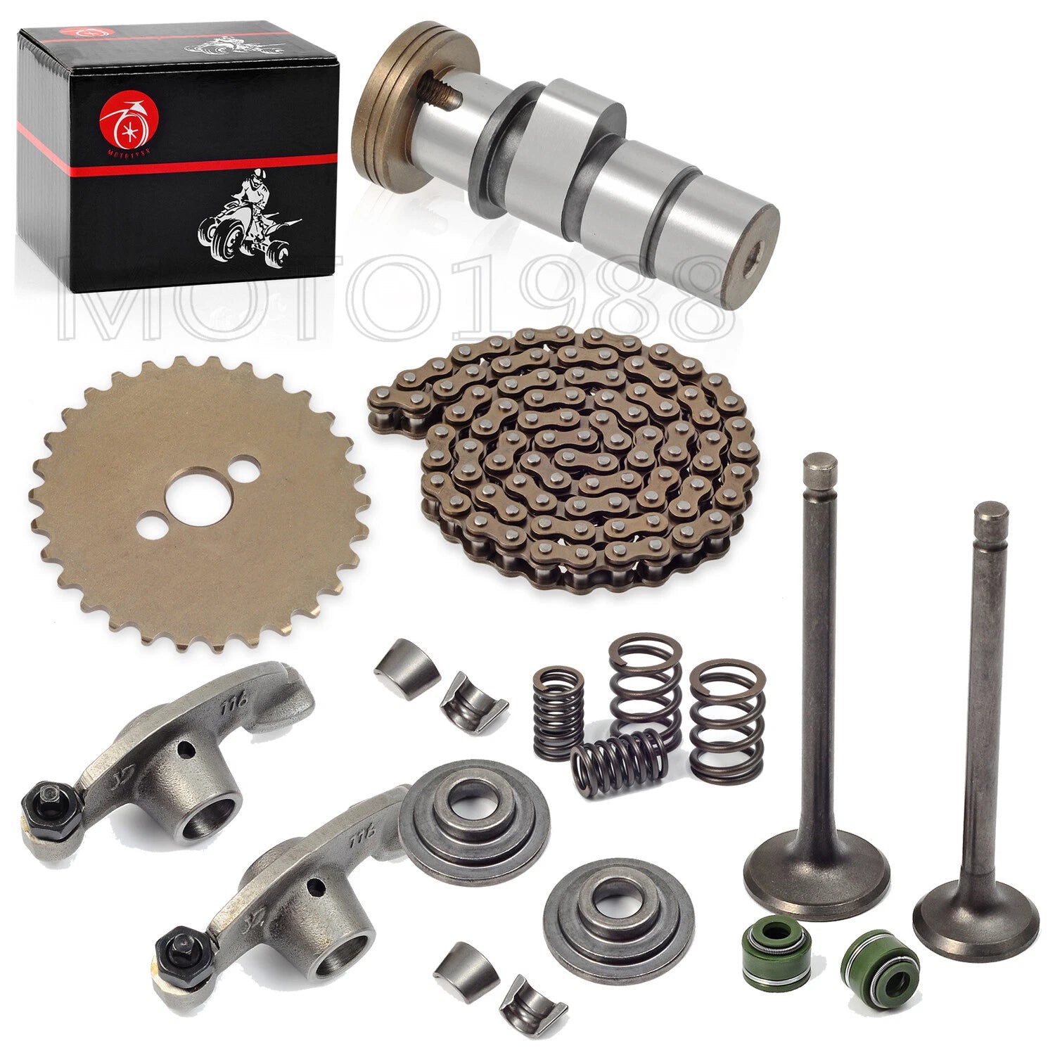 Rocker Arm Camshaft Sprocket Chain Valves Kit for Honda XR100R CRF100F (2000-2023)