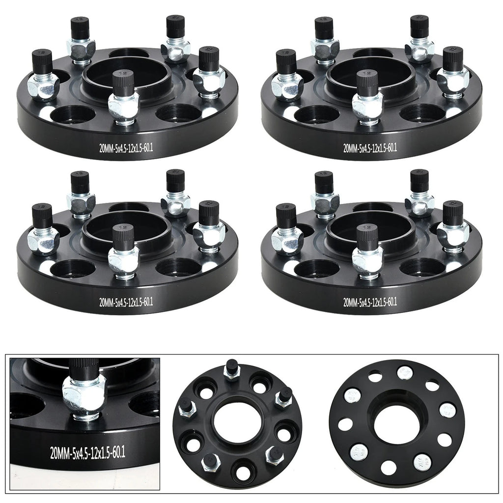 Set of 4 Hubcentric Wheel Spacers 20mm M12x1.5 for Toyota Prius V (2012–2018)