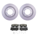 Set of 4 Hella Front Rotors & Bosch QuietCast Ceramic Brake Pads for 4Runner GX460 (2010–2023)
